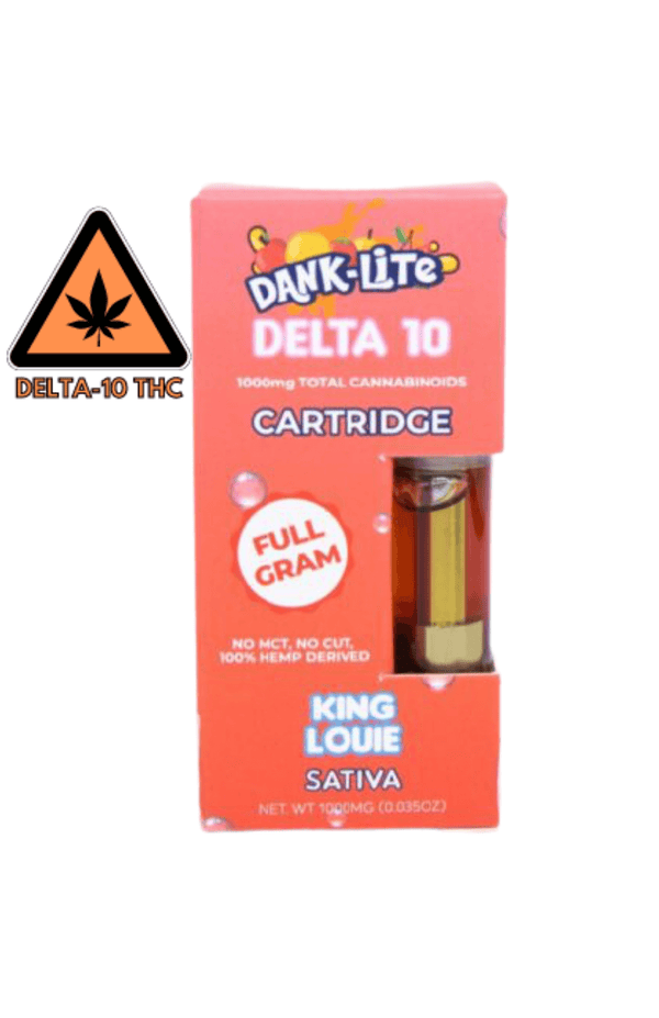 King Louie Indica Delta 10 & Delta 8 Vape Cartridge By Dank Lite