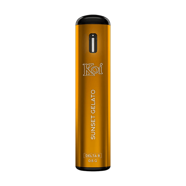 Sunset Gelato Hybrid Delta 8 Rechargeable Disposable Vape Pen By Koi Delta 8