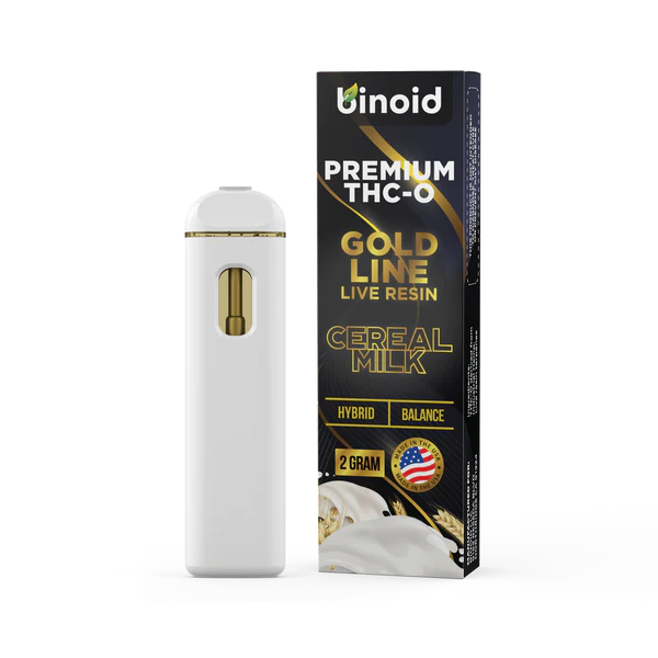 Cereal Milk Hybrid Live Resin THC-O Rechargeable Disposable By Binoid