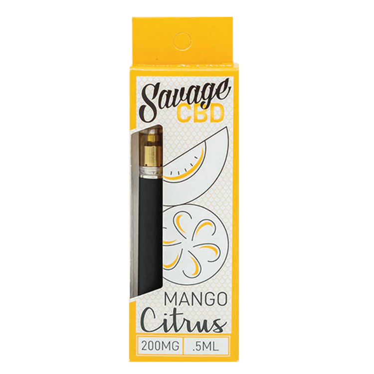 Mango Citrus Full Spectrum CBD Disposable Vape Pen By Savage CBD