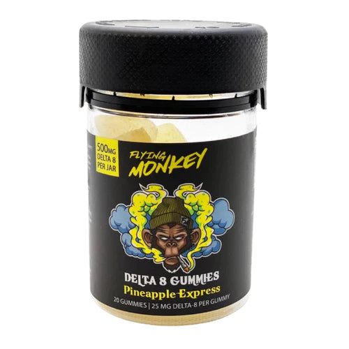 Flying Monkey | Sour Apple Sativa Delta 8 Gummies 500mg