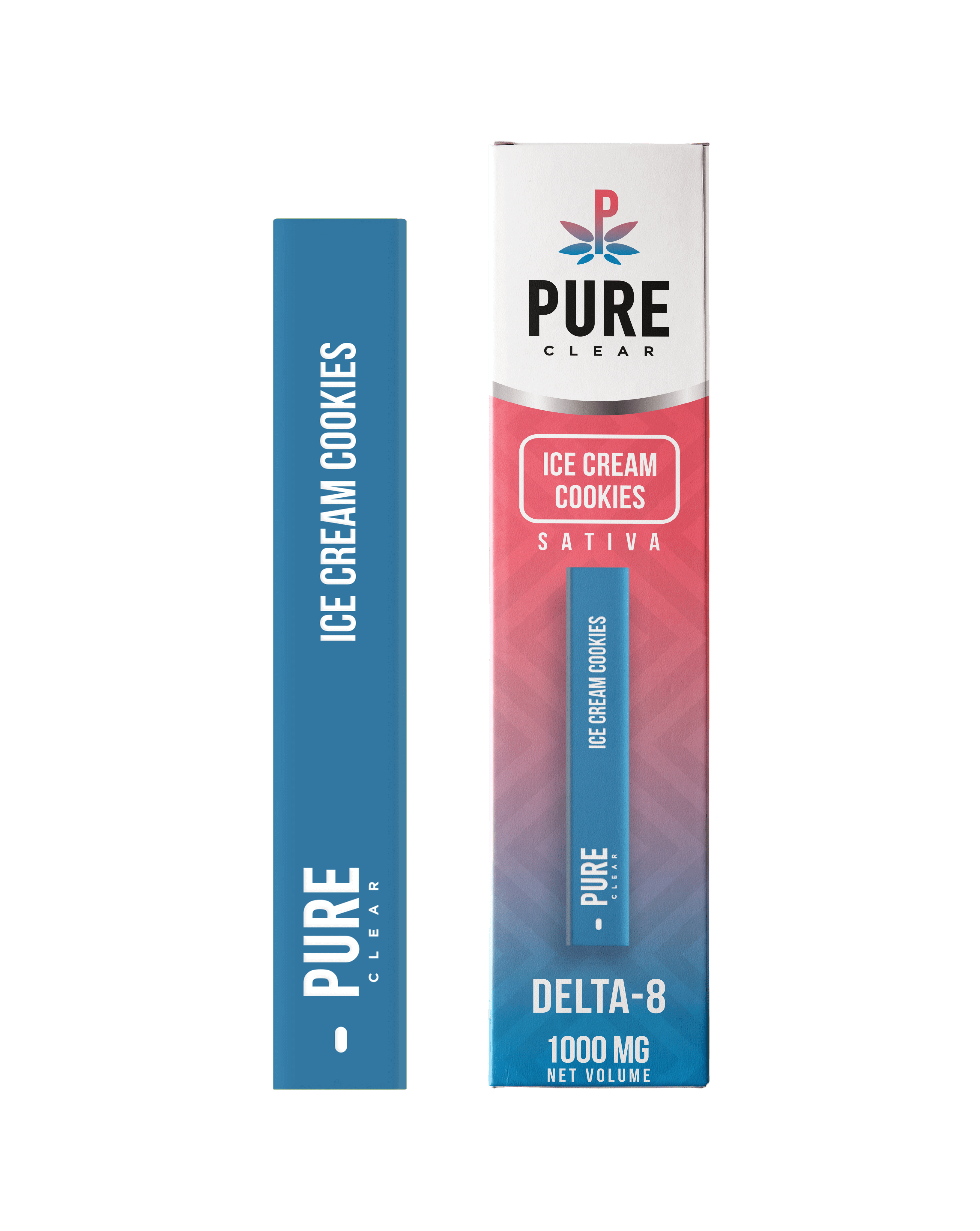 【ICE CREAM COOKIES】H4CBH18% DISPOSABL Pure Clear | Ice Cream Cookies Sativa Delta 8 Disposable