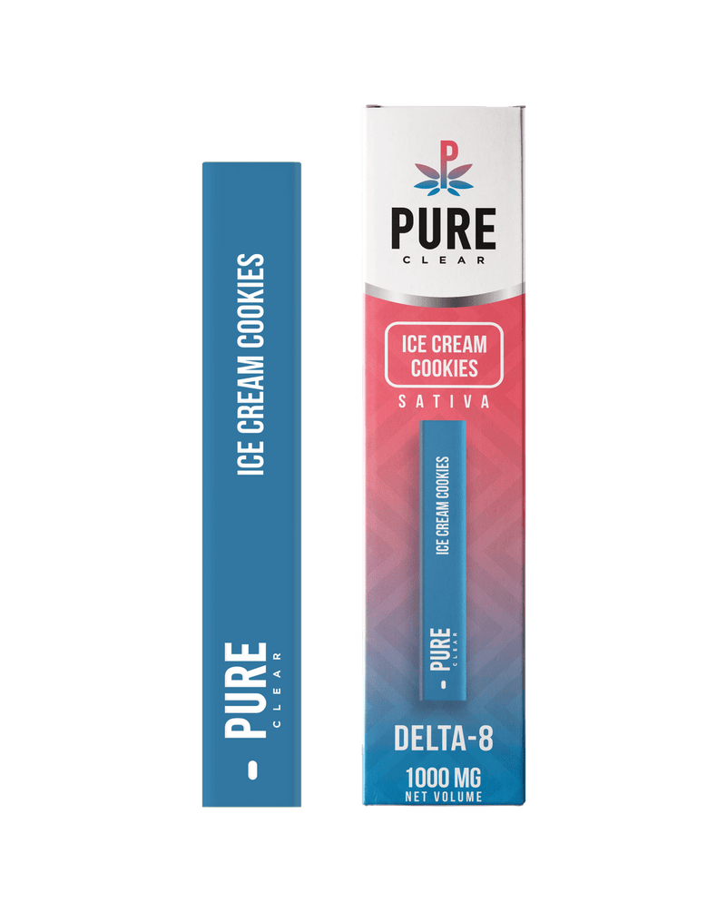 Ice Cream Cookies Sativa Delta 8 Disposable Pen By Pure Clear