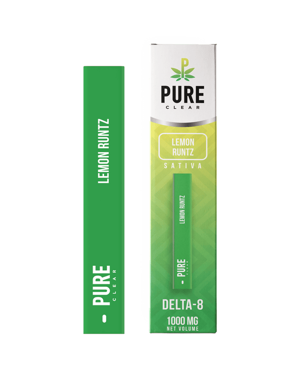 Lemon Runtz Sativa Delta 8 Disposable Pen By Pure Clear