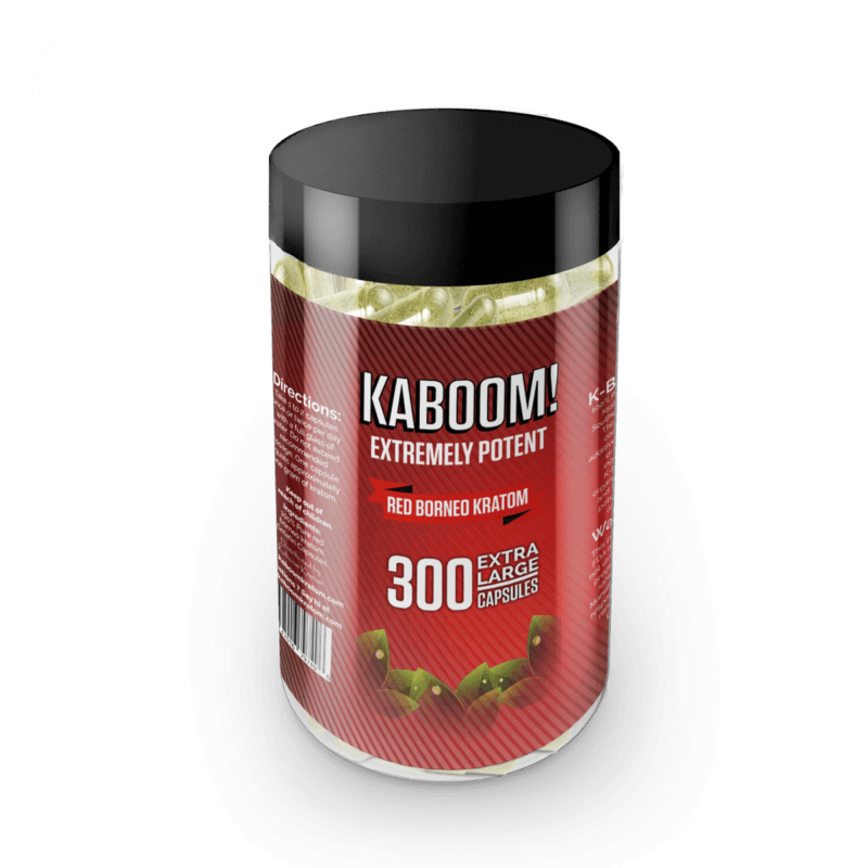 Red Borneo Kratom Capsules By Kaboom Kratom