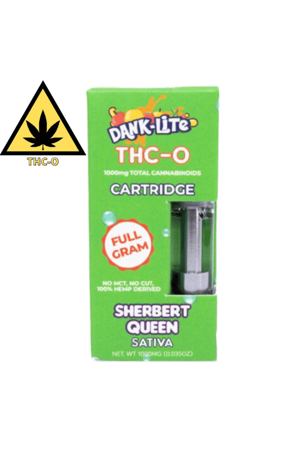 Sherbert Queen Indica THC-O Vape Cartridge By Dank Lite