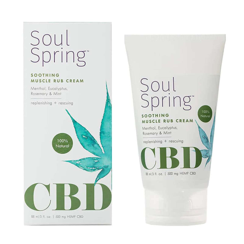CBD Soothing Muscle Rub Cream By SoulSpring
