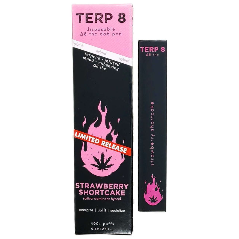 Strawberry Shortcake Disposable Delta 8 Vape Pen By Terp 8 [LIMITED RELEASE]