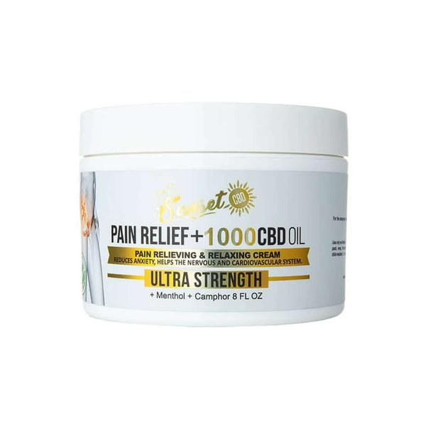 Pain Relief CBD Cream By Sunset CBD