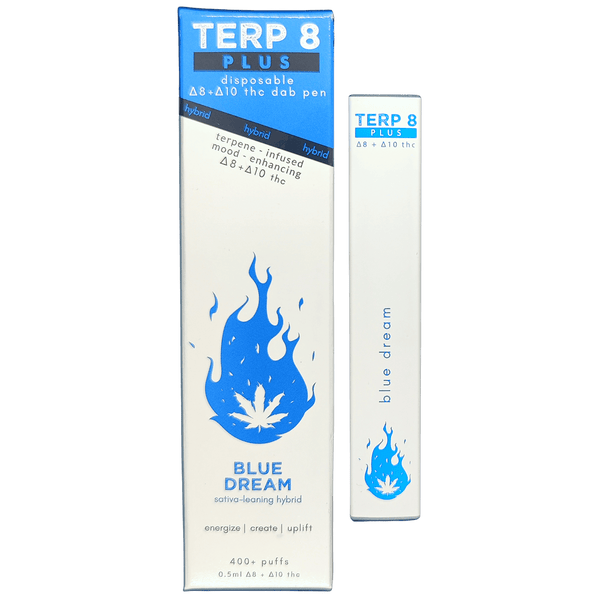 Blue Dream Hybrid Delta 8 + Delta 10 Disposable Dab Pen By Terp 8