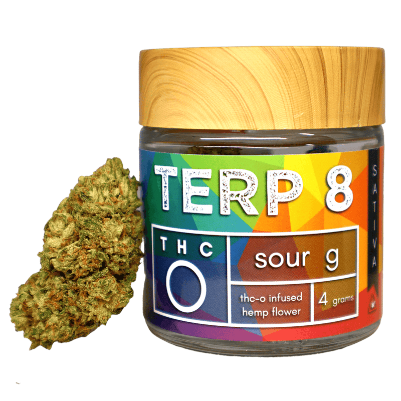 Sour G Sativa THC-O & CBG Hemp Flower By Terp 8