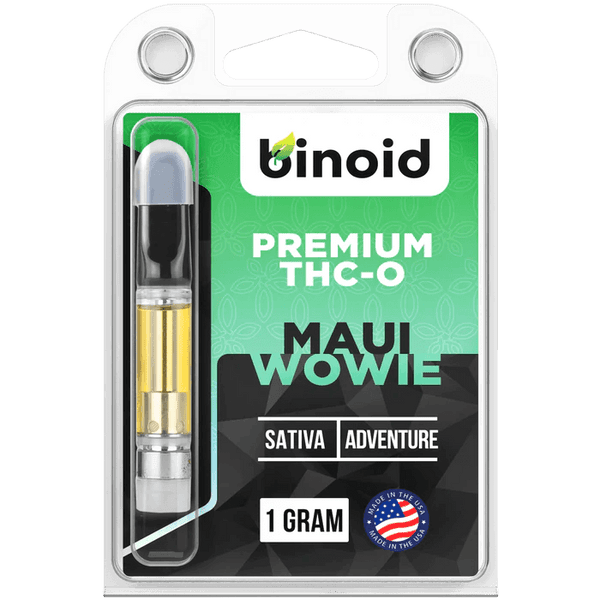 Maui Wowie Sativa THC-O Vape Cartridge By Binoid