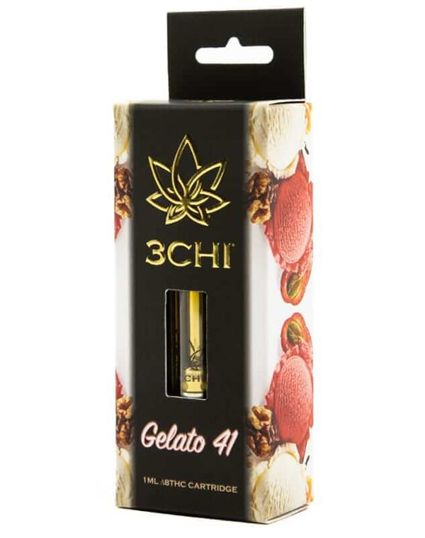 Gelato 41 Indica Delta 8 THC Vape Cartridge By 3Chi