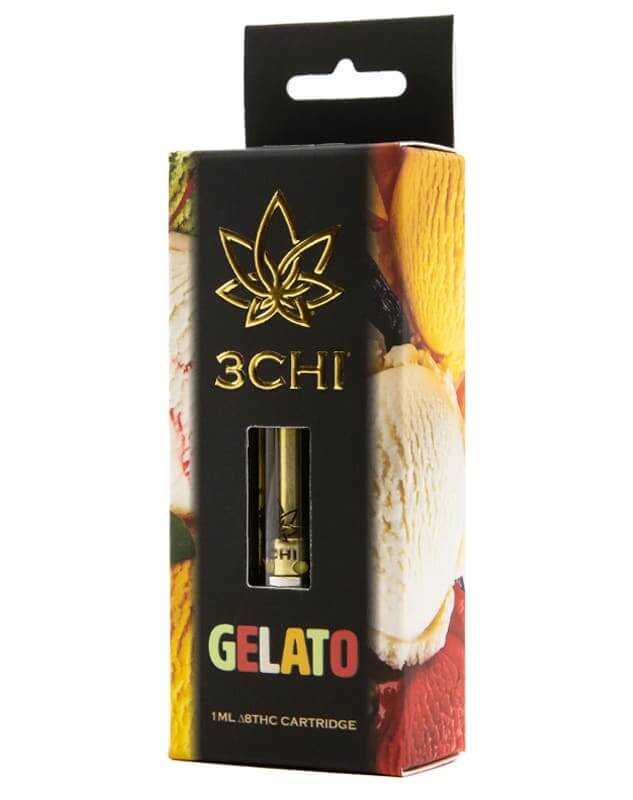 Gelato Indica Delta 8 THC Vape Cartridge By 3Chi