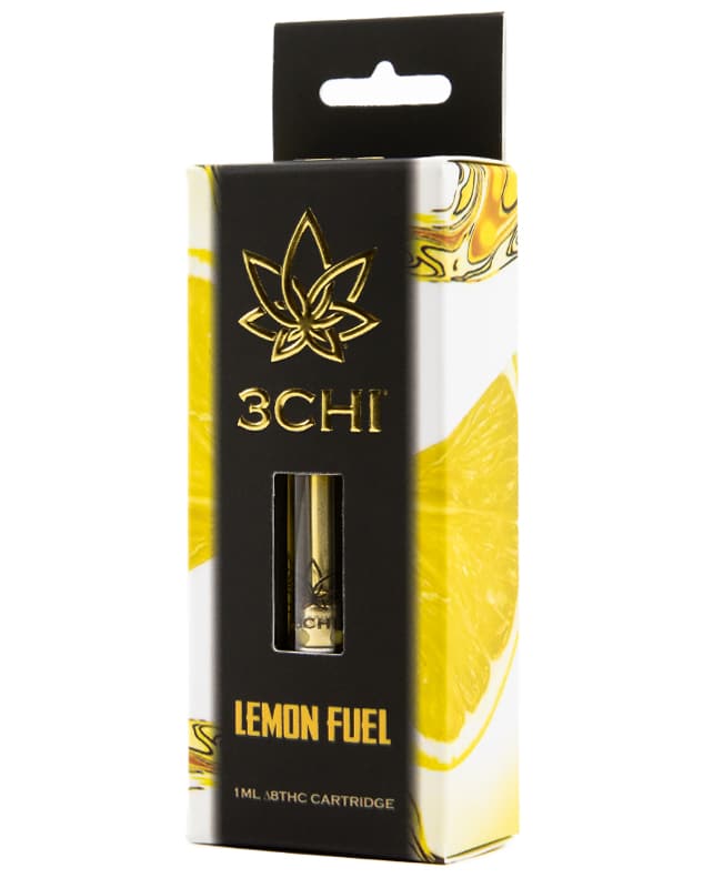 Lemon Fuel Sativa Delta 8 THC Vape Cartridge By 3Chi