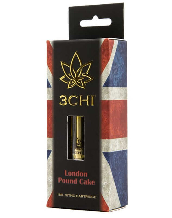 London Pound Cake Indica Delta 8 THC Vape Cartridge By 3Chi