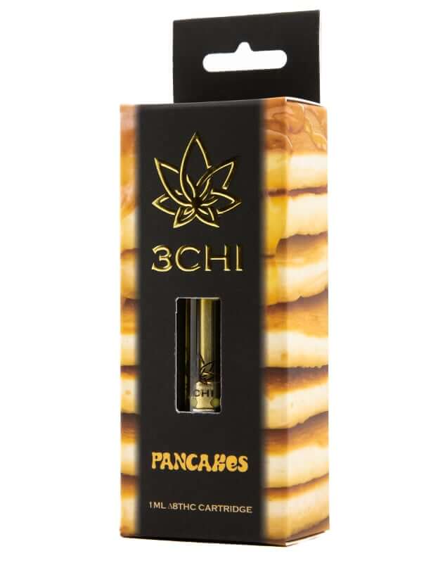 Pancakes Hybrid Delta 8 THC Vape Cartridge By 3Chi
