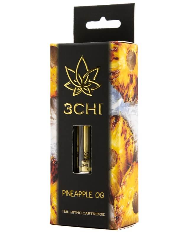Pineapple OG Hybrid Delta 8 THC Vape Cartridge By 3Chi