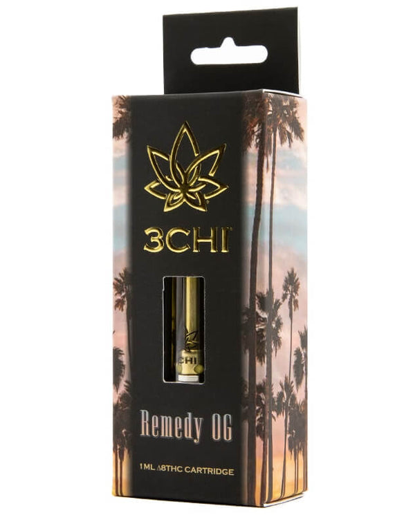 Remedy OG Indica Delta 8 THC Vape Cartridge By 3Chi