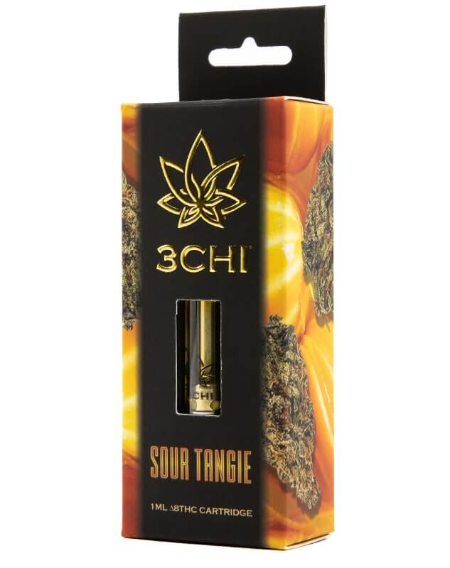 Sour Tangie Sativa Delta 8 THC Vape Cartridge By 3Chi