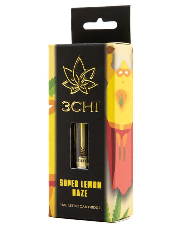 Super Lemon Haze Sativa Delta 8 THC Vape Cartridge By 3Chi