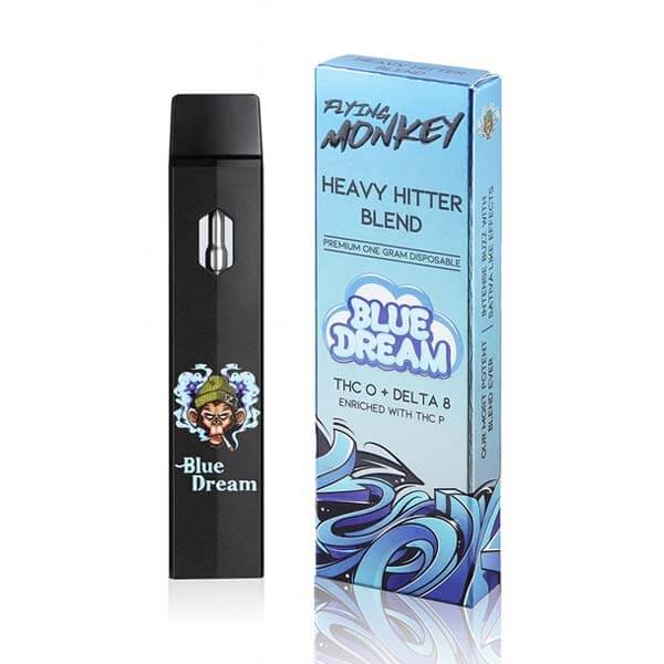 Blue Dream Indica THC-O + Delta 8 With THC-P Disposable Vape pen By Flying Monkey