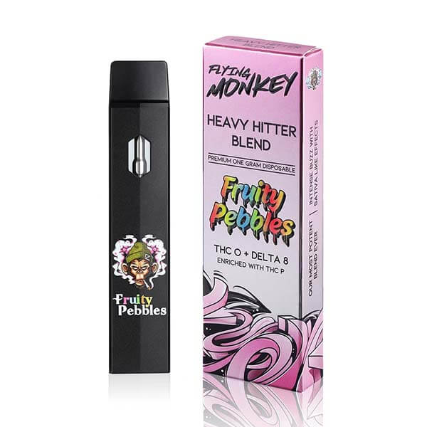 Fruity Pebbles Hybrid THC-O + Delta 8 With THC-P Disposable Vape pen By Flying Monkey