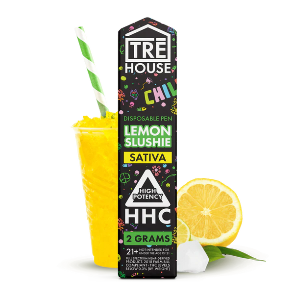 Lemon Slushie Sativa HHC Rechargeable Disposable By TreHouse