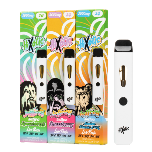Live Resin THC-P + Delta 10 + THC-O + HHC The Jeffrey Disposable By HiXotic