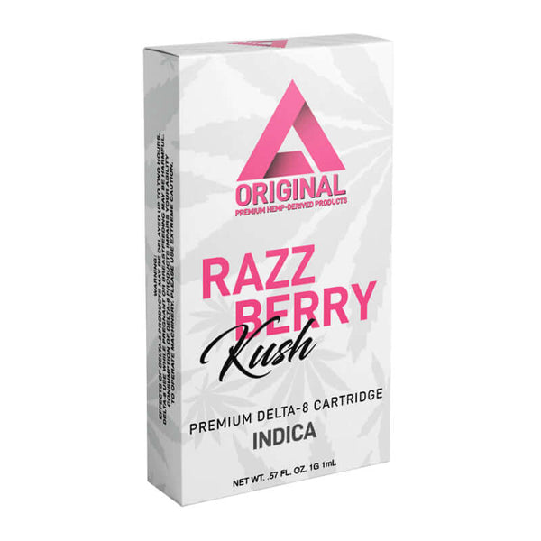 Razzberry Kush Indica Premium Delta 8 THC Cartridge By Delta Extrax (Delta Effex)