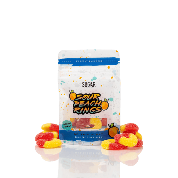 Sour Peach Rings Delta 8 THC Gummies By Eighty Six