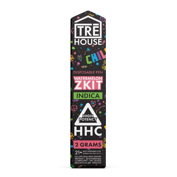 Watermelon Zkit Indica HHC Rechargeable Disposable By TreHouse